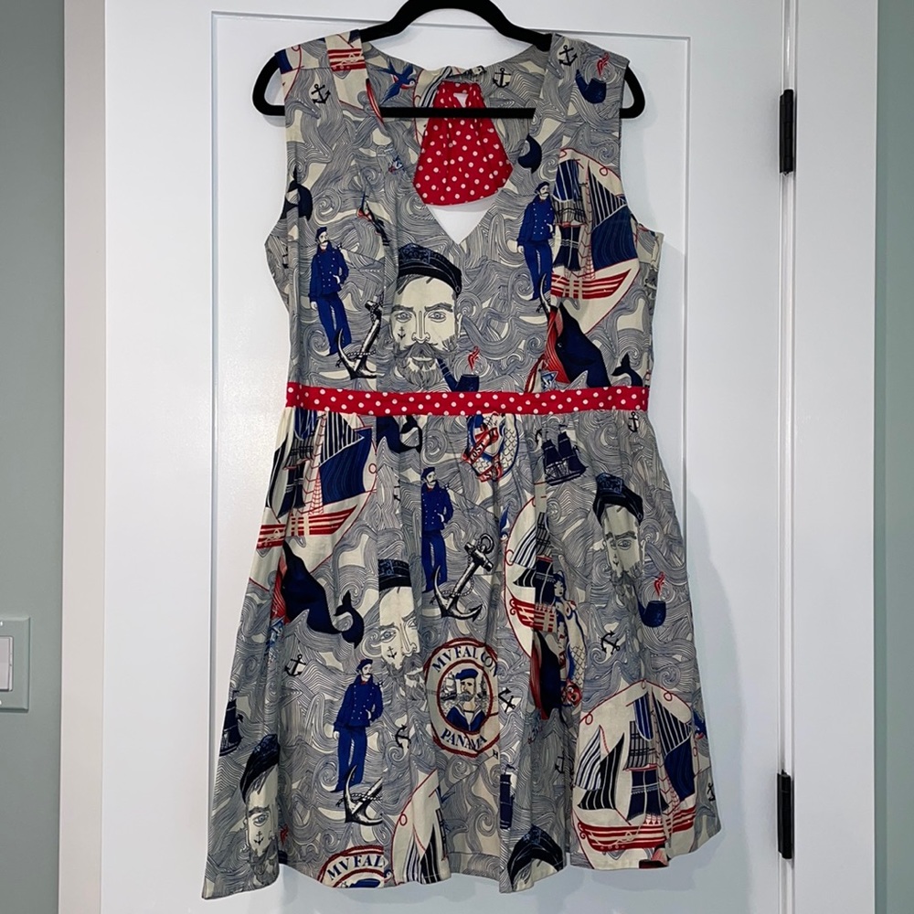 Wax Poetic Sailor print Dress